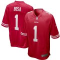 Nike 49ers #1 Nick Bosa Scarlet Youth 2019 NFL Draft First Round Pick Vapor Untouchable