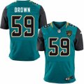 Mens Nike Jacksonville Jaguars #59 Arthur Brown Elite Teal Green Team Color NFL Jersey