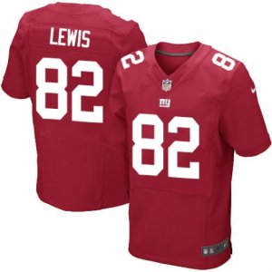 Mens Nike New York Giants #82 Roger Lewis Elite Red Alternate NFL Jersey