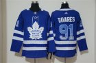 Maple Leafs #91 John Tavares Blue Drift Fashion Adidas Jersey
