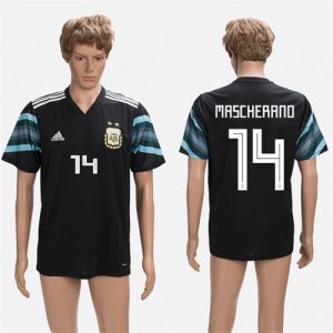 Argentina 14 MASCHERANO Away 2018 FIFA World Cup Thailand Soccer Jersey