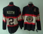 nhl chicago blackhawks #2 keith black[new third jersey]