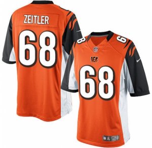 Men\'s Nike Cincinnati Bengals #68 Kevin Zeitler Limited Orange Alternate NFL Jersey