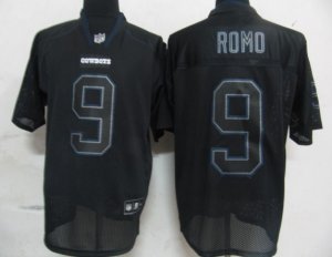 nfl dallas cowboys #9 romo black[lights out]