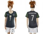 Womens Germany #7 Schweinsteiger Away Soccer Country Jersey