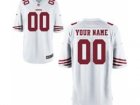 Men's Nike San Francisco 49ers Customized Game White Jerseys (S-4XL)