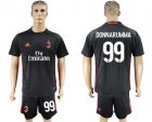 2017-18 AC Milan 99 DONNARUMMA Black Goalkeeper Soccer Jersey