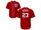 Mens Majestic Washington Nationals #23 Derek Norris Replica Red Alternate 1 Cool Base MLB Jersey