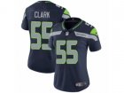 Women Nike Seattle Seahawks #55 Frank Clark Vapor Untouchable Limited Steel Blue Team Color NFL Jersey