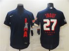 Angels #27 Mike Trout Navy Nike 2021 MLB All-Star FlexBase Jersey