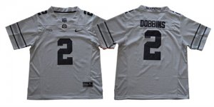 Ohio State Buckeyes #2 J.K. Dobbins Gray College Football Jersey