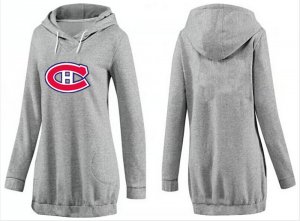 NHL Women Montreal Canadiens Logo Pullover Hoodie 9