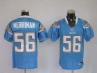 nfl san diego chargers #56 merrima baby blue