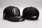 Nets Fresh Logo Black Peaked Adjustable Hat YP