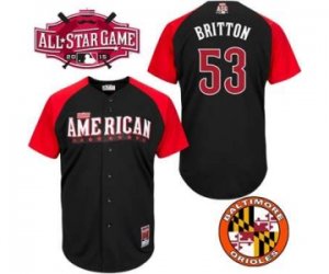 mlb 2015 all star jerseys baltimore orioles #53 britton black