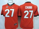 Youth NCAA University of Georgia #27 Chubb red jerseys