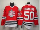 NHL chicago blackhawks #50 crawford red[new 2013 Stanley cup champions]