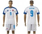 Slovakia #9 Sestak Home Soccer Country Jersey