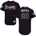 Men's Majestic Atlanta Braves #20 Bud Norris Blue Flexbase Authentic Collection MLB Jersey