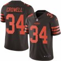 Mens Nike Cleveland Browns #34 Isaiah Crowell Limited Brown Rush NFL Jersey