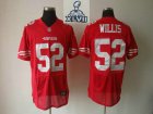 2013 Super Bowl XLVII NEW San Francisco 49ers 52 Patrick Willis Red(Elite)