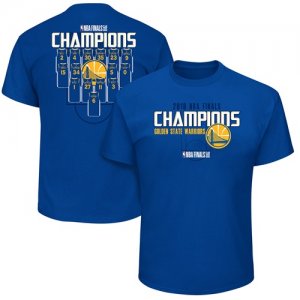 Golden State Warriors Majestic 2018 NBA Finals Champions Jersey Roster Big & Tall T-Shirt Royal