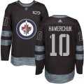 Winnipeg Jets #10 Dale Hawerchuk Black 1917-2017 100th Anniversary Stitched NHL Jersey
