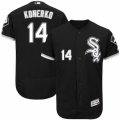 Men's Majestic Chicago White Sox #14 Paul Konerko Black Flexbase Authentic Collection MLB Jersey