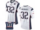 Mens Nike New England Patriots #32 Devin McCourty Elite White Super Bowl LI Champions NFL Jersey