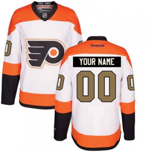 Men Philadelphia Flyers Reebok White 3rd Premier Custom Jersey