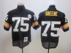 2012 nfl jerseys pittsburgh steelers #75 Joe Greene black 1975 throwback black