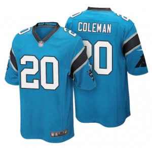 Mens Carolina Panthers #20 Kurt Coleman Light Blue Color Rush Limited Jersey