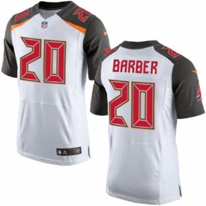 Mens Nike Tampa Bay Buccaneers #20 Ronde Barber Elite White NFL Jersey