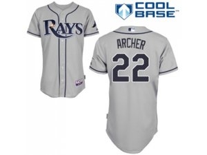 Youth Tampa Bay Rays #22 Chris Archer Grey Cool Base Stitched MLB Jersey