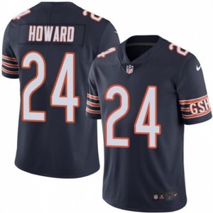 Men\'s Nike Chicago Bears #24 Jordan Howard Limited Navy Blue Rush NFL Jersey