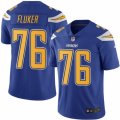 Youth Nike San Diego Chargers #76 D.J. Fluker Limited Electric Blue Rush NFL Jersey