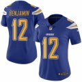 Women's Nike San Diego Chargers #12 Travis Benjamin Limited Electric Blue Rush NFL Jersey