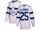 Men Adidas Toronto Maple Leafs #25 James Van Riemsdyk White Authentic 2018 Stadium Series Stitched NHL Jersey