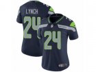 Women Nike Seattle Seahawks #24 Marshawn Lynch Vapor Untouchable Limited Steel Blue Team Color NFL Jersey