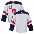 Adidas Team USA Authentic White Home 2016 World Cup Ice Hockey Coustom Jersey.
