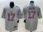 Nike Bills #17 Josh Allen Gray Atmosphere Fashion Vapor Limited Jersey