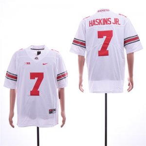 Ohio State Buckeyes #7 Dwayne Haskins Jr White College Football Jersey