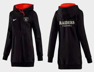 Women Oakland Raiders Logo Pullover Hoodie-021