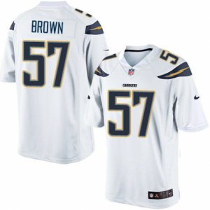 Mens Nike San Diego Chargers #57 Jatavis Brown Limited White NFL Jersey