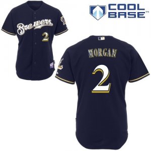 mlb milwaukee brewers #2 morgan dk blue(cool base)