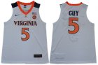 Virginia Cavaliers #5 Kyle Guy White College Basketball Jersey