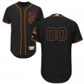 2016 Men San Francisco Giants Majestic Black Flexbase Authentic Collection Custom Jersey