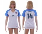 Womens USA #14 Acosta Home Soccer Country Jersey