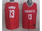 nba jerseys houston rockets #13 harden red leopard print[2014 new]