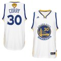 Warriors #30 Stephen Curry White 2017 NBA Finals Swingman Jersey